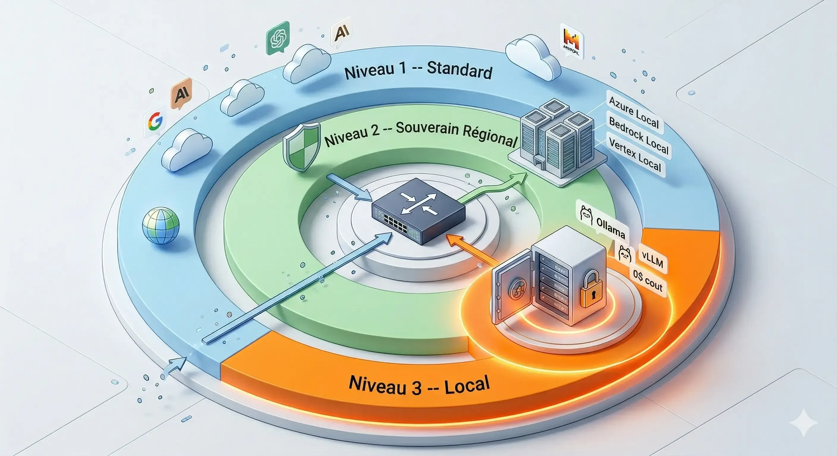Les 3 niveaux de souveraineté SkaLean — cloud souverain, cloud privé et auto-hébergé